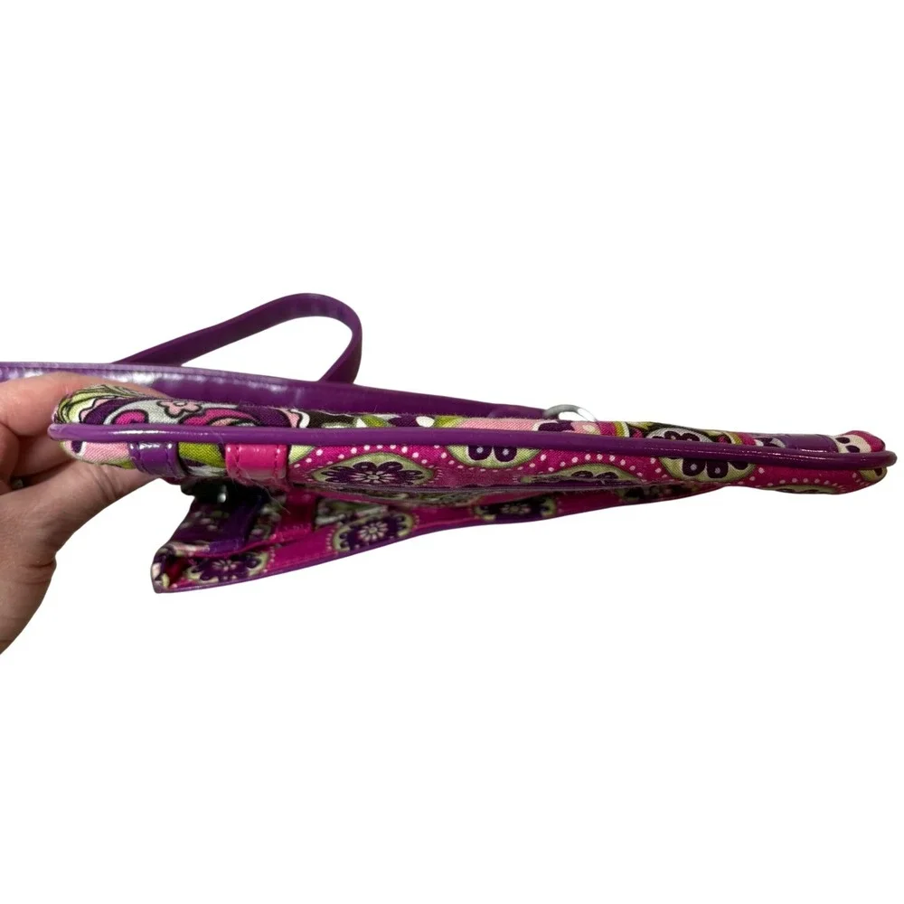 Vera Bradley Very Berry Flipster Crossbody‎ Bag Retired Purple Pink Floral Y2K